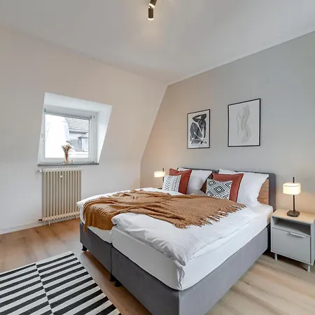 Apartmán Design 2br - 4 Beds & Workspace - Messe Dus Duisburg